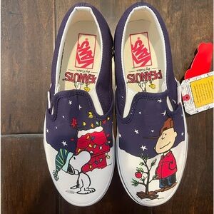 Vans x Peanuts Christmas slip on